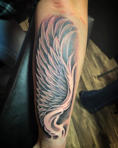 Explore birth date tattoo ideas, creative tattoo ideas in Conover, available at Evermore Custom Tattoos