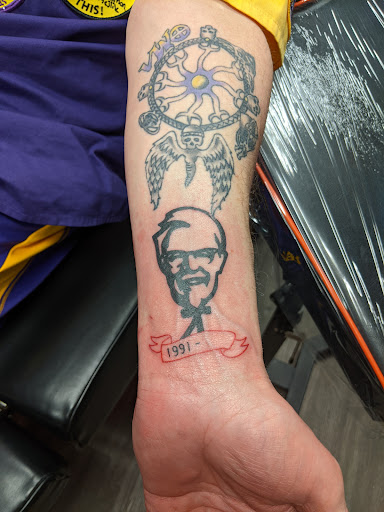 Explore small angel tattoo ideas, creative tattoo ideas in Moline, available at Bleeding Art Studio