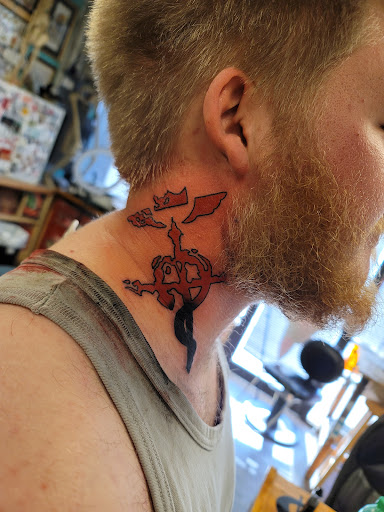 Explore tattoo ideas for cosmetologist, creative tattoo ideas in Odessa, available at Heart And Dagger Tattoo
