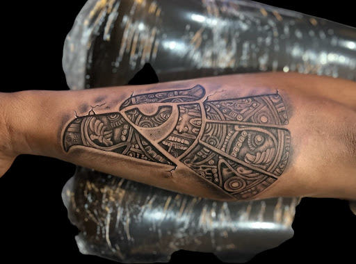 Explore triangle tattoo ideas, creative tattoo ideas in Mcallen, available at House of Tattoos