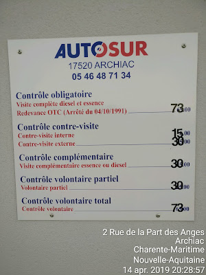 Contrôle technique Autosur Archiac à Archiac