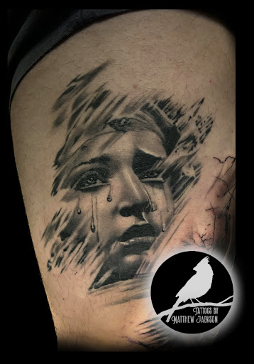 Explore neck tattoos for women ideas, creative tattoo ideas in Nashville, available at RedBird Tattoo