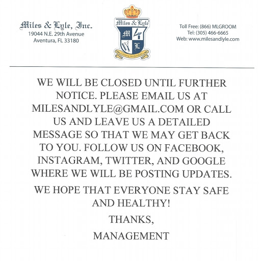 Barber Shop «Miles & Lyle Luxury Barbershop», reviews and photos, 19044 NE 29th Ave, Aventura, FL 33180, USA