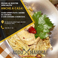 Menu / carte de Addù Mammà Trattoria Gourmet à Casalnuovo di Napoli