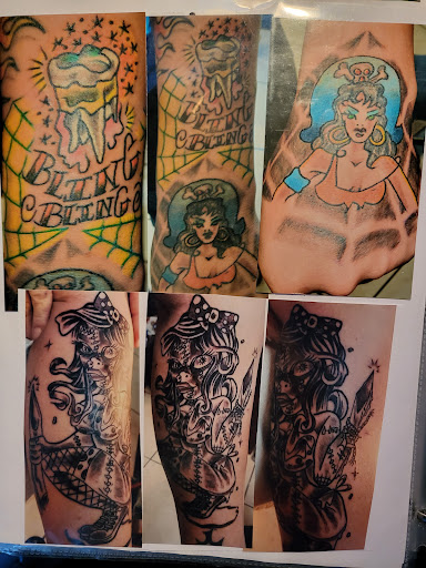 Explore tattoo ideas for son on dad, creative tattoo ideas in Englewood, available at The Original Big Daddy Tattoo & Body Piercing est.1997 est.1997