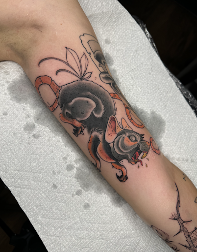Explore arm tattoo ideas men, creative tattoo ideas in Southampton, available at Le Uke Tattoo Studio