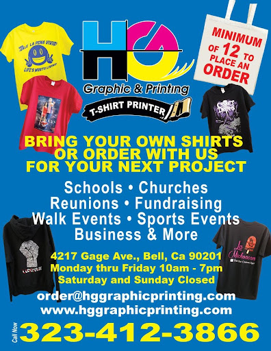 Graphic Designer «HG Graphic & Printing», reviews and photos, 6060 Otis Ave, Huntington Park, CA 90255, USA