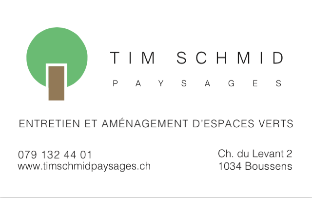 Tim Schmid Paysages Öffnungszeiten