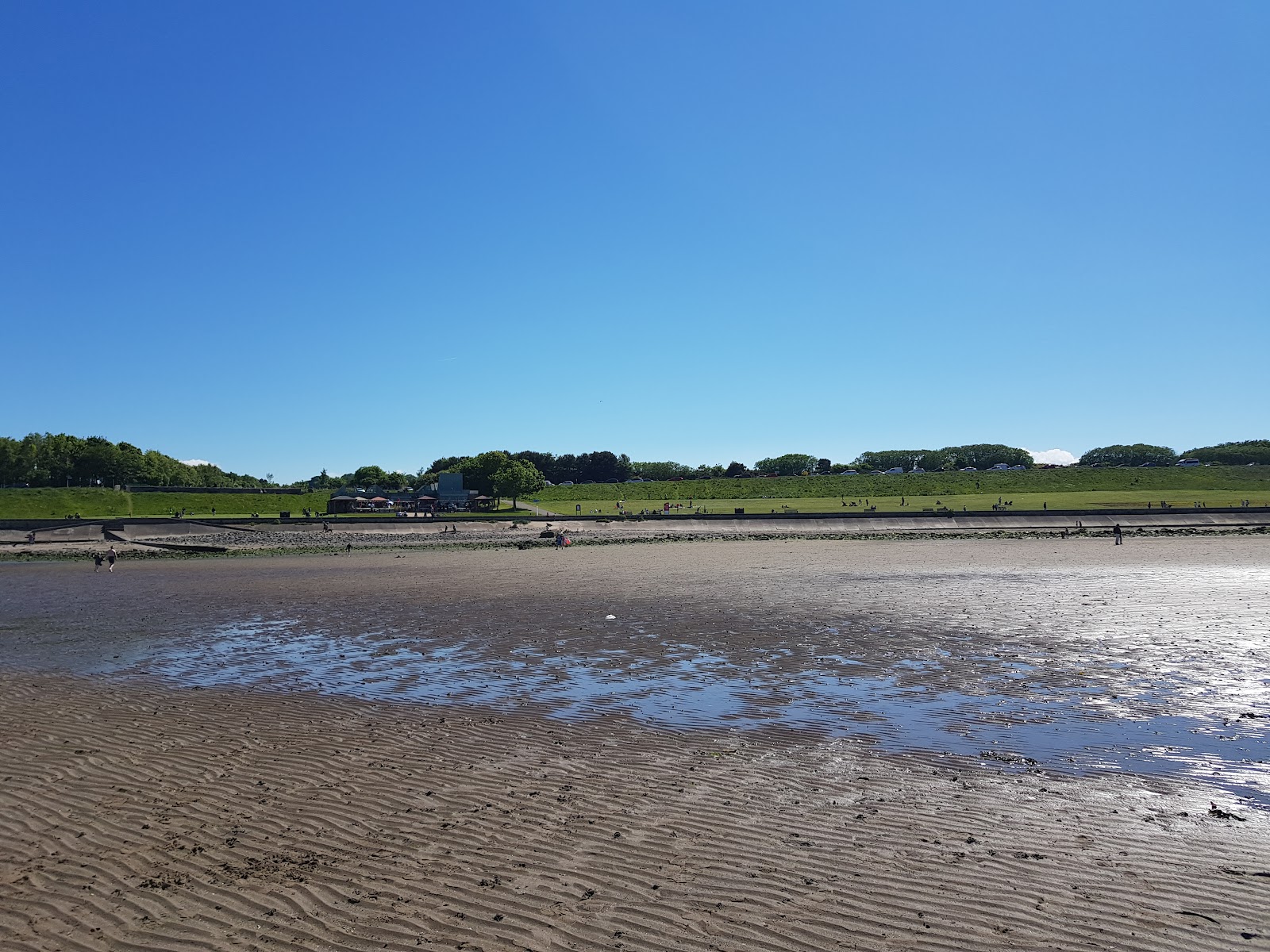 Photo de Plage de Silverknowes avec rivage droit, long