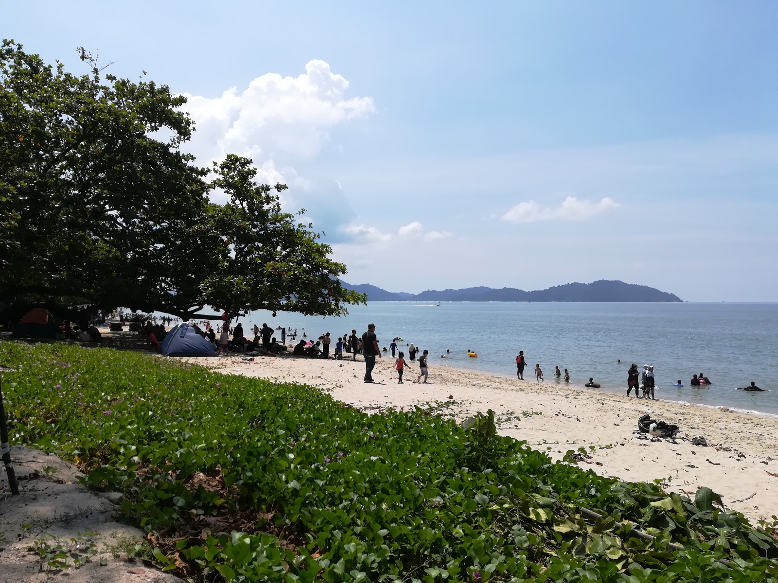 Photo de Teluk Senangin Beach avec rivage droit, long