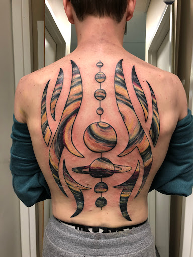 Explore shoulder tattoo ideas for guys, creative tattoo ideas in Midvale, available at Aloha Tattoos - Award-Winning Utah Ink