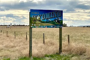 Wyoming Welcome Sign image