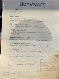 Menu du Bonvivant Cocktail Bistro à Berlin
