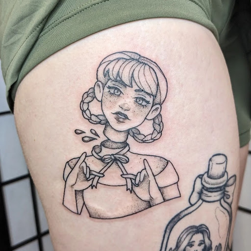 Explore cute bum tattoo ideas, creative tattoo ideas in Salem, available at High Priestess Piercing & Tattoo