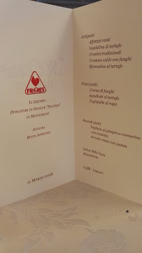 Menu / carte de Ristorante Il Cerro à Caprese Michelangelo