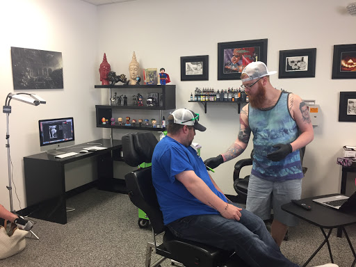 Explore baby yoda tattoo ideas, creative tattoo ideas in Urbana, available at Third Eye Tattoo