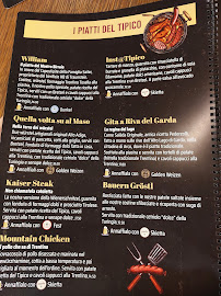 Tipico à Trento menu