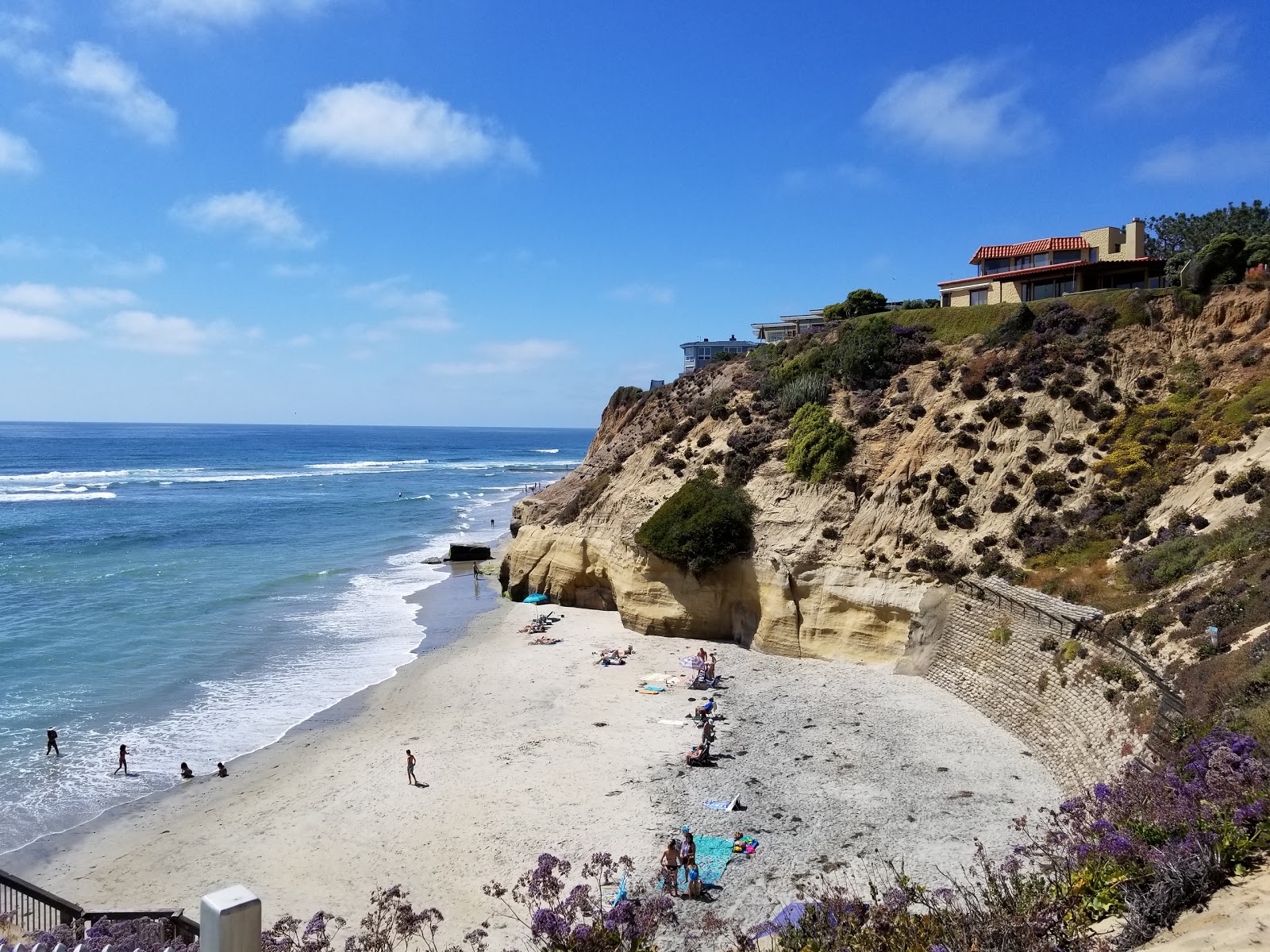 Photo of Solana beach with bright sand surface