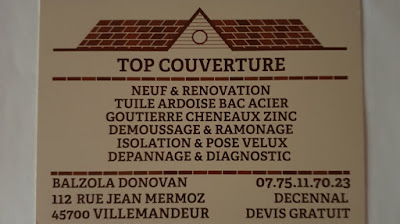 Top couverture-zinguerie à Villemandeur