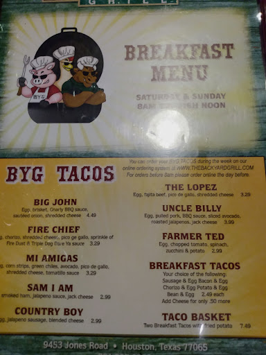 Family Restaurant «The Backyard Grill», reviews and photos, 9453 Jones Rd, Houston, TX 77065, USA