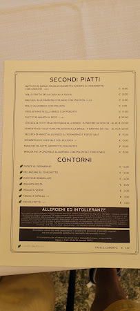 Restaurant Storica Trattoria alla Chiesa à Teolo (le menu)