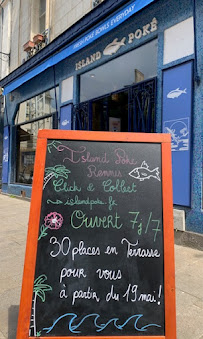 Menu du Island Poké Rennes - Poké Bowls à Rennes