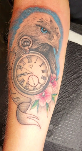 Explore butterfly thigh tattoo ideas, creative tattoo ideas in Clinton, available at House of 1000 Needles