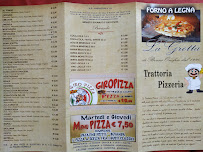 Trattoria pizzeria la Grotta à Palermo carte