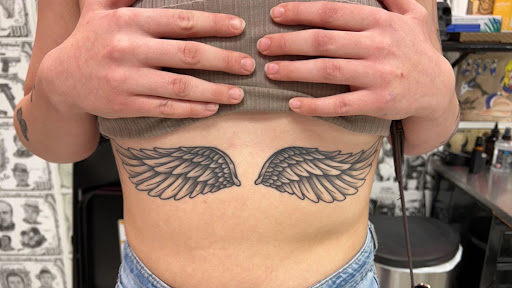 Explore men thigh tattoo ideas, creative tattoo ideas in Spring, available at Late Nite Tattoos