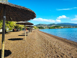 Foto von Neas Achialou beach mit lange, gerade küste