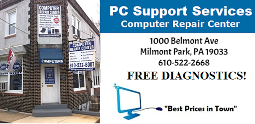 Computer Repair Service «PC Support Services, Inc.», reviews and photos, 1000 Belmont Ave, Folsom, PA 19033, USA