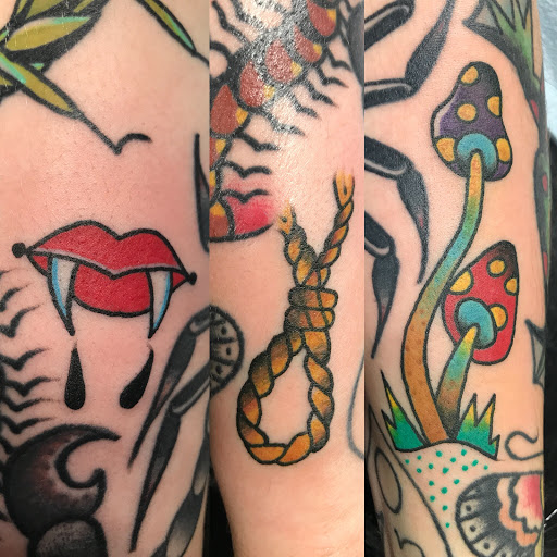 Explore gorillaz tattoo ideas, creative tattoo ideas in Sioux Falls, available at Permanent Addictions