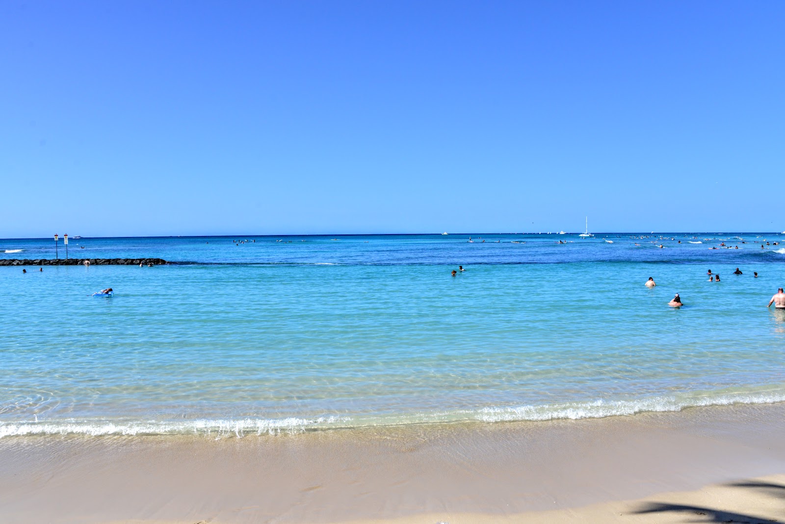 Zdjęcie Plaża Waikiki częściowo obszar hotelowy