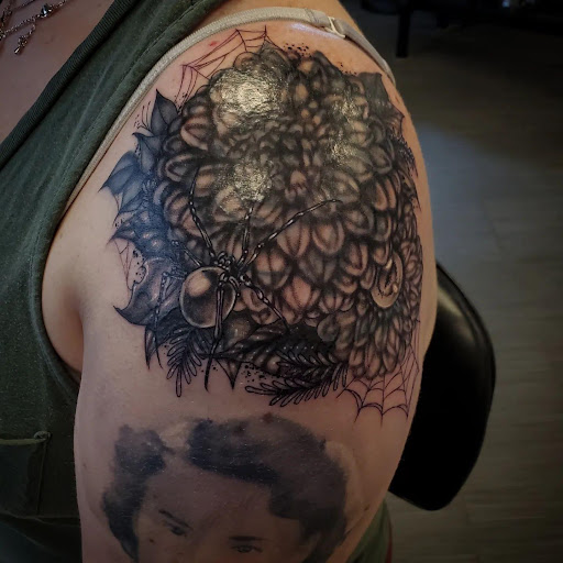 Explore couple his and her tattoo ideas, creative tattoo ideas in Palm Harbor, available at Angry Owl Tattoo and Piercing