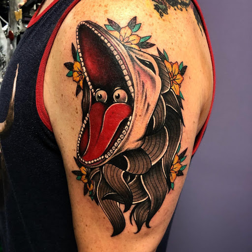 Explore leg sleeve tattoo ideas, creative tattoo ideas in Tifton, available at Embody Art Tattoo Studio