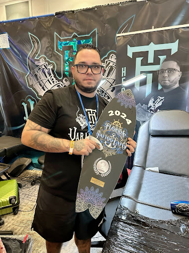 Explore science tattoo ideas, creative tattoo ideas in Cape Coral, available at Varadero Ink Tattoos