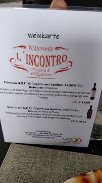 Ristorante L'Incontro à Ulm menu