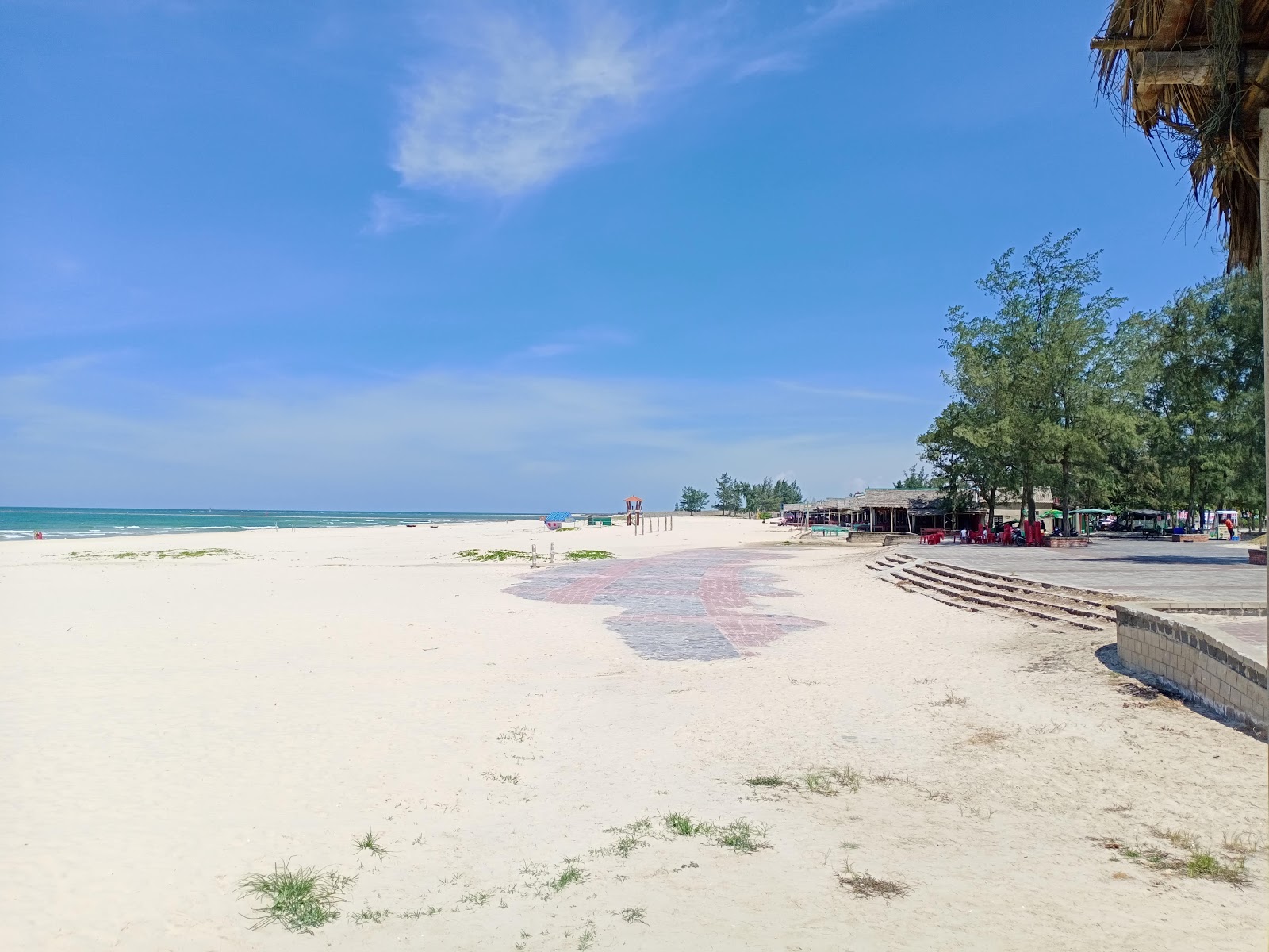 Foto di Cua Viet Beach con una superficie del sabbia luminosa