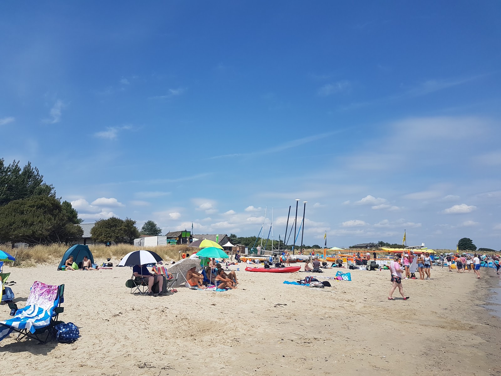 Foto van Knoll Beach Studland met ruime baai