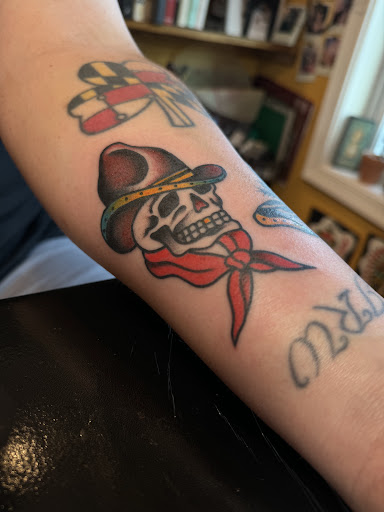 Explore shamrock tattoo ideas, creative tattoo ideas in Sykesville, available at Americana Folk Tattoo
