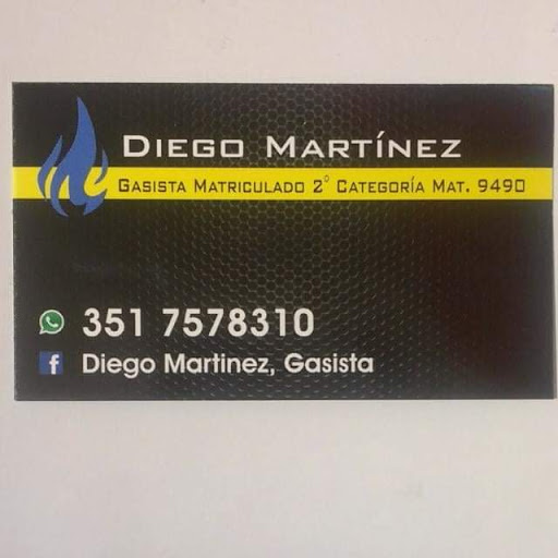 Diego Martínez gasista matriculado
