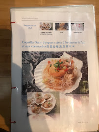 Mer de Chine à Paris menu
