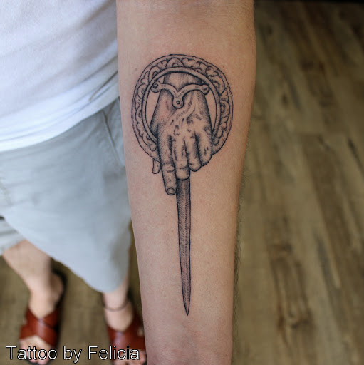 Explore leo sleeve tattoo ideas, creative tattoo ideas in Fort Myers, available at Tiger Lotus Tattoo and Piercing