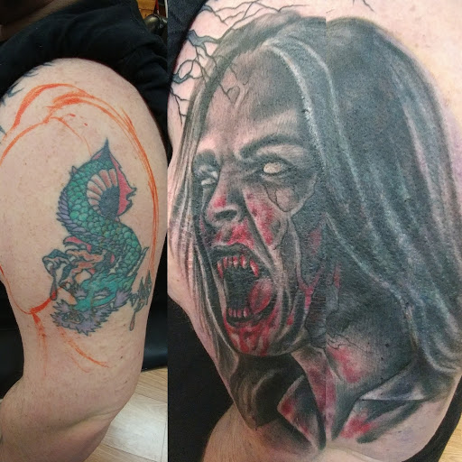 Explore oceanic tattoo ideas, creative tattoo ideas in Wheeling, available at SPFX Tattoo