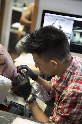 Explore inside elbow tattoo ideas, creative tattoo ideas in Fort Lauderdale, available at Magik 5 Tattoo