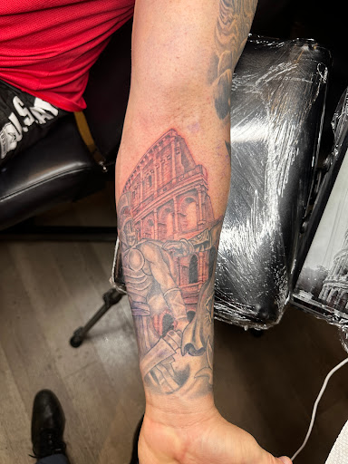 Explore black & white tattoo ideas, creative tattoo ideas in West Palm Beach, available at DynamiQ Ink