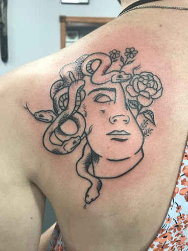 Explore mens sleeve tattoos ideas, creative tattoo ideas in Glenwood Springs, available at Spyder Rose Tattoo