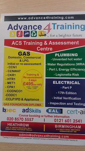 Reviews of Advance 4 Training - Electrician, Gas & Plumbing Courses | 18th Edition course in Birmingham - Plumber