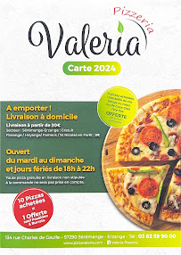 Pizzeria Valeria à Serémange-Erzange carte