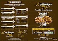 Menu / carte de L'Authentique Burger à Auxerre